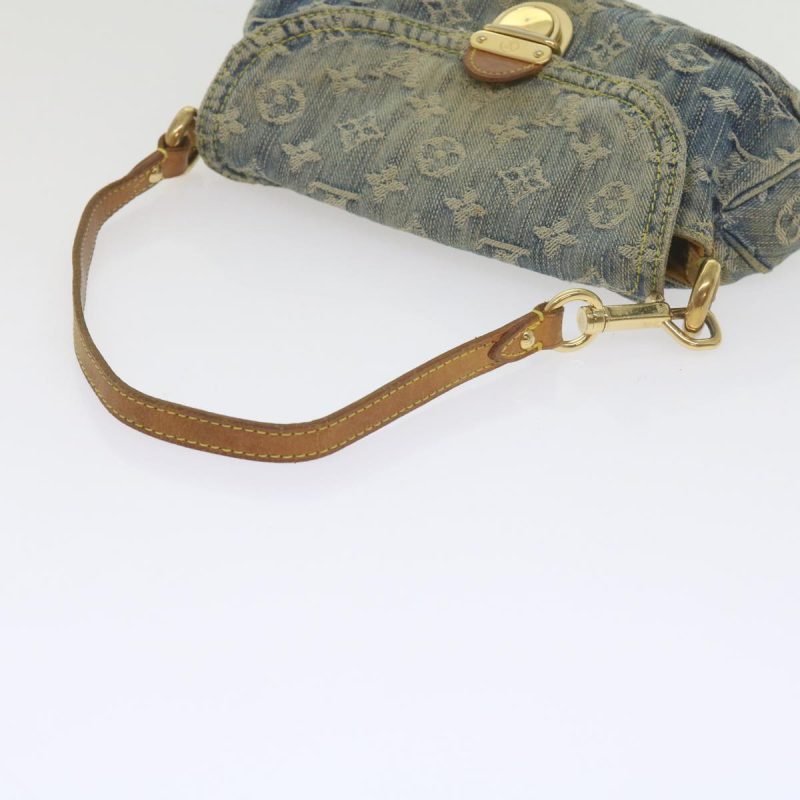 Louis Vuitton Monogram Denim Mini Preity Shoulder Bag Blue M95050 Auth 61295 - Image 7
