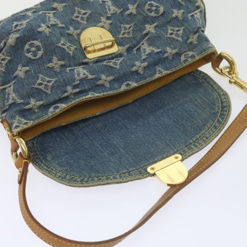 Louis Vuitton Monogram Denim Mini Preity Shoulder Bag Blue M95050 Auth 61296 - Image 10