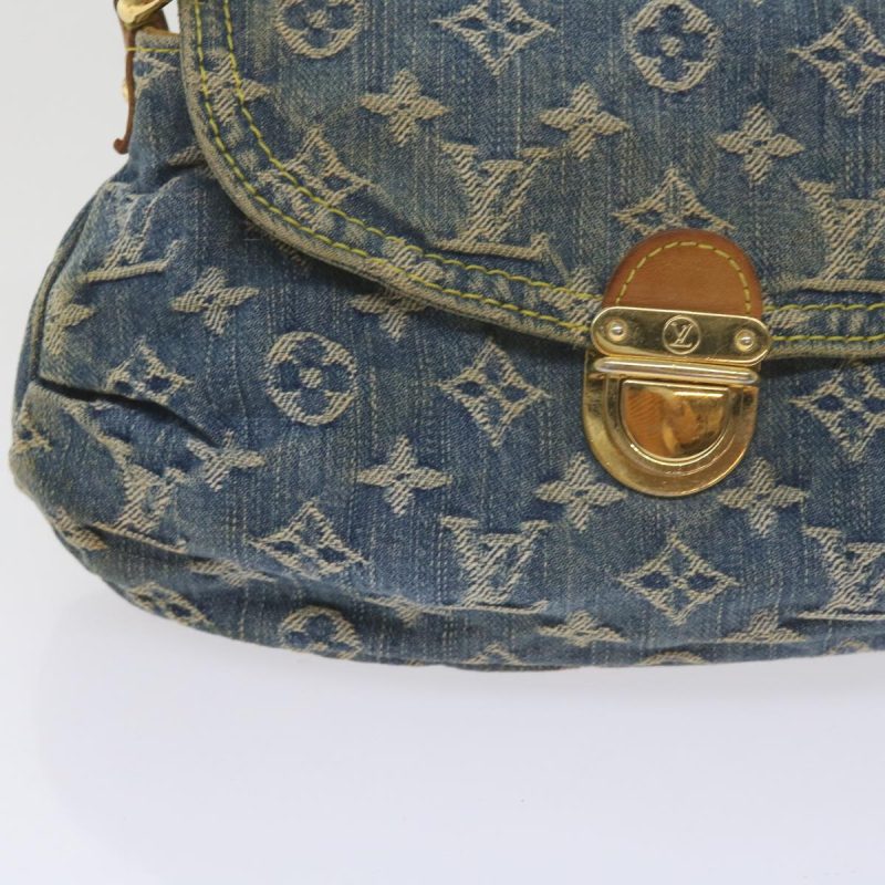 Louis Vuitton Monogram Denim Mini Preity Shoulder Bag Blue M95050 Auth 61296 - Image 2