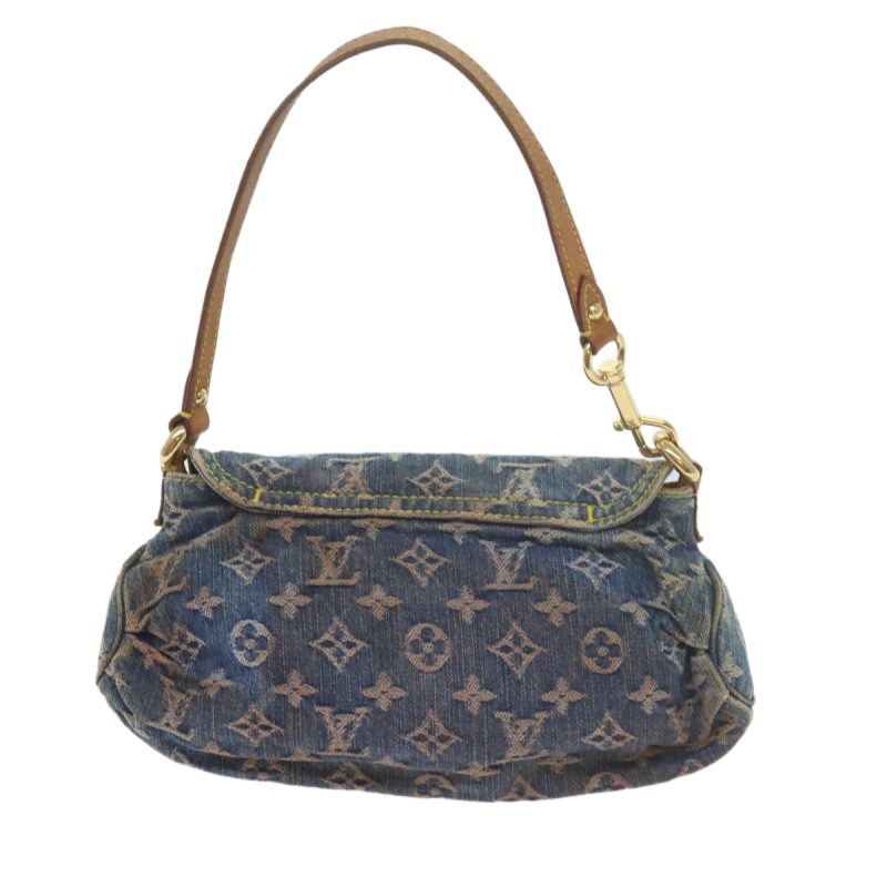 Louis Vuitton Monogram Denim Mini Preity Shoulder Bag Blue M95050 Auth 61296 - Image 3