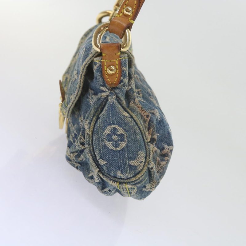 Louis Vuitton Monogram Denim Mini Preity Shoulder Bag Blue M95050 Auth 61296 - Image 5