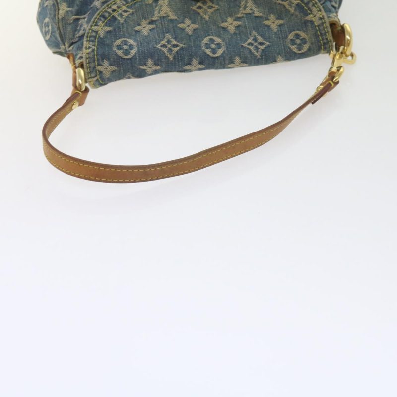 Louis Vuitton Monogram Denim Mini Preity Shoulder Bag Blue M95050 Auth 61296 - Image 9