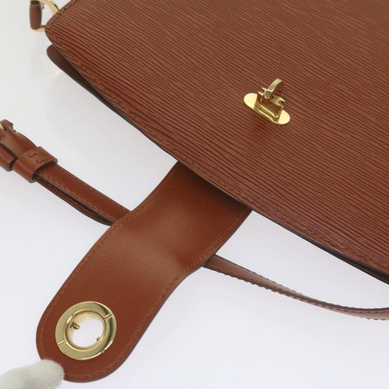 Louis Vuitton Epi Capuchin Shoulder Bag Brown M52343  61317 - Image 9