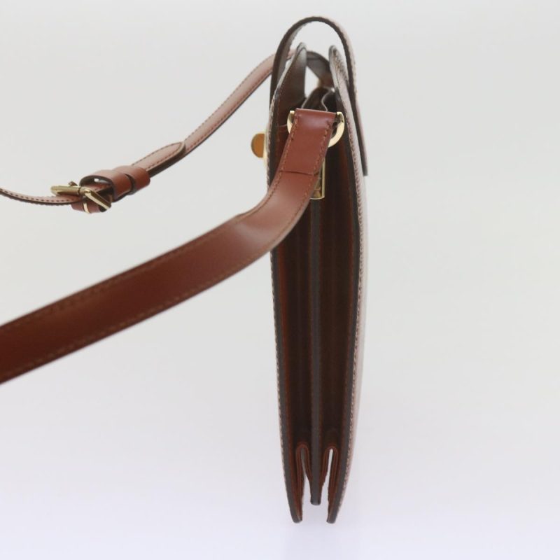 Louis Vuitton Epi Capuchin Shoulder Bag Brown M52343  61317 - Image 3