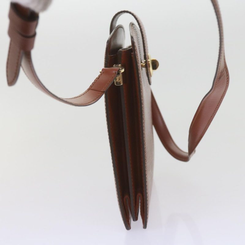 Louis Vuitton Epi Capuchin Shoulder Bag Brown M52343  61317 - Image 4