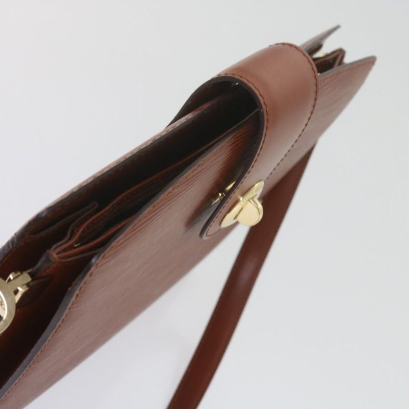 Louis Vuitton Epi Capuchin Shoulder Bag Brown M52343  61317 - Image 6
