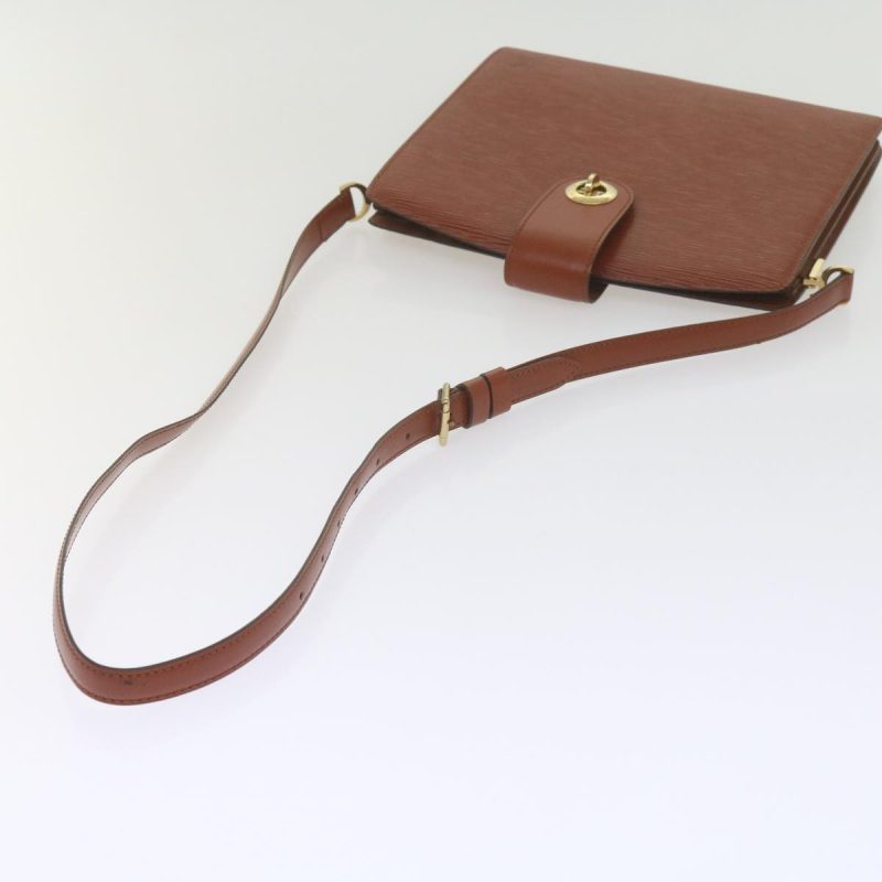 Louis Vuitton Epi Capuchin Shoulder Bag Brown M52343  61317 - Image 7