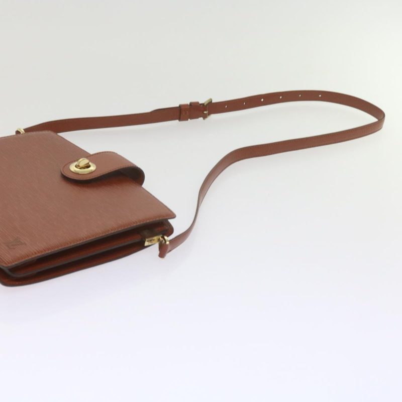 Louis Vuitton Epi Capuchin Shoulder Bag Brown M52343  61317 - Image 8