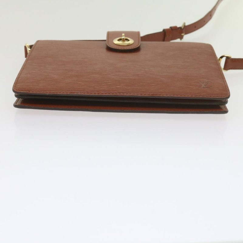 Louis Vuitton Epi Capuchin Shoulder Bag Brown M52343  61317 - Image 5