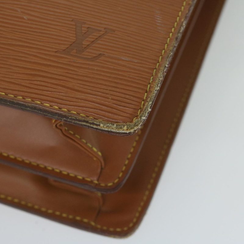 Louis Vuitton Epi Serviette Fermoir Business Bag Brown M54358  61490 - Image 8