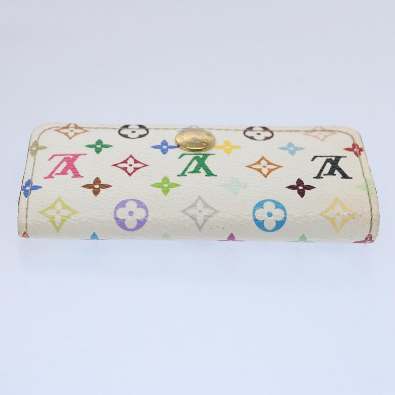 Louis Vuitton Monogram Multicolor Multi Cles 4 Keys Case White M60043 Auth 61500 - Image 5