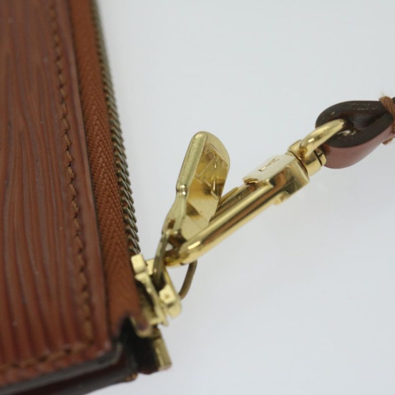 Louis Vuitton Epi Pochette Accessoires Pouch Brown M52953  61514 - Image 9