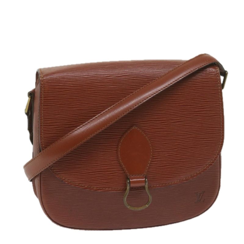 Louis Vuitton Epi Saint Cloud GM Shoulder Bag Brown M52193  61546