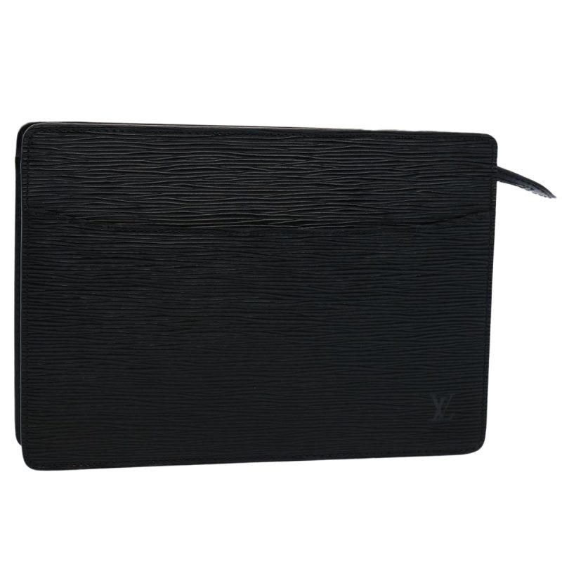 Louis Vuitton Epi Pochette Homme Clutch Bag Black M52522  61712