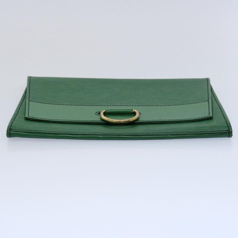 Louis Vuitton Epi Jena Clutch Bag Green M52724  61761 - Image 6