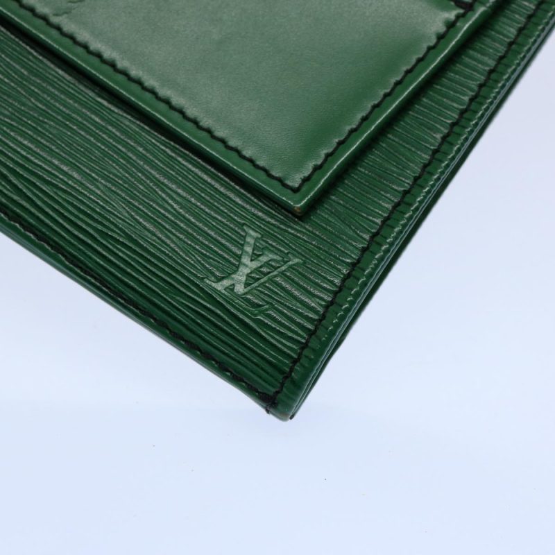 Louis Vuitton Epi Jena Clutch Bag Green M52724  61761 - Image 7