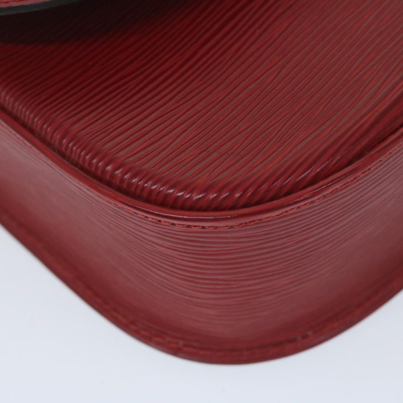 Louis Vuitton Epi Saint Cloud GM Shoulder Bag Red M52197  61772 - Image 9