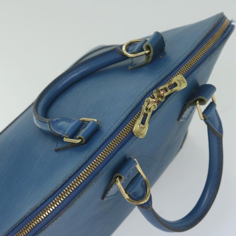 Louis Vuitton Epi Alma Hand Bag Toledo Blue M52145  61818 - Image 6