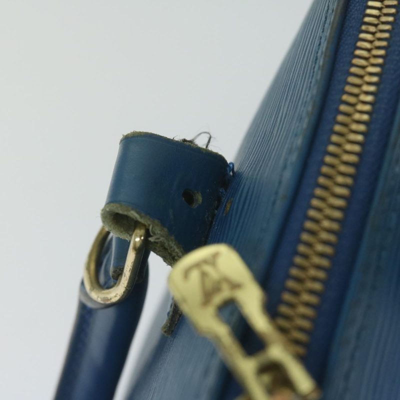Louis Vuitton Epi Alma Hand Bag Toledo Blue M52145  61818 - Image 8