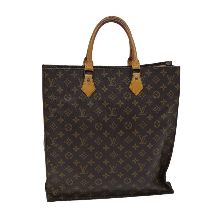 Louis Vuitton Monogram Sac Plat Hand Bag M51140  77617