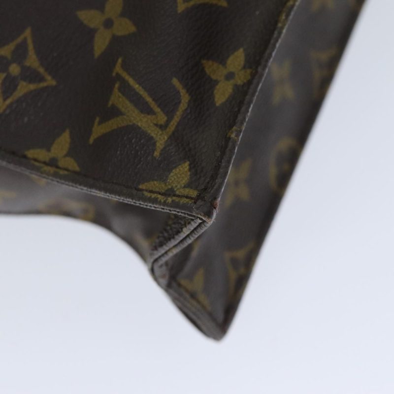 Louis Vuitton Monogram Sac Plat Hand Bag M51140  77617 - Image 10