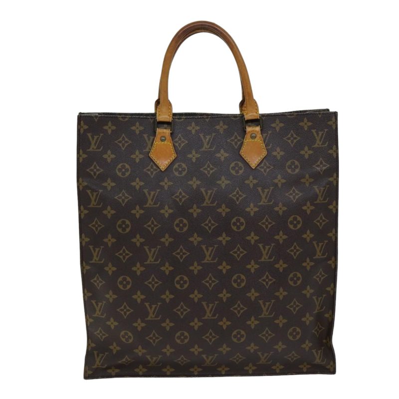 Louis Vuitton Monogram Sac Plat Hand Bag M51140  77617 - Image 2