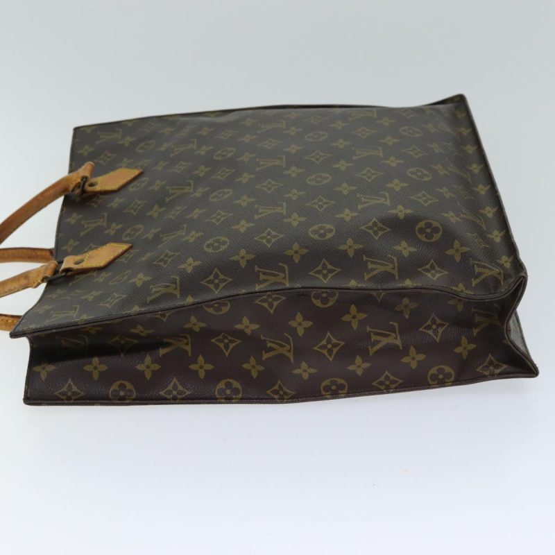 Louis Vuitton Monogram Sac Plat Hand Bag M51140  77617 - Image 4