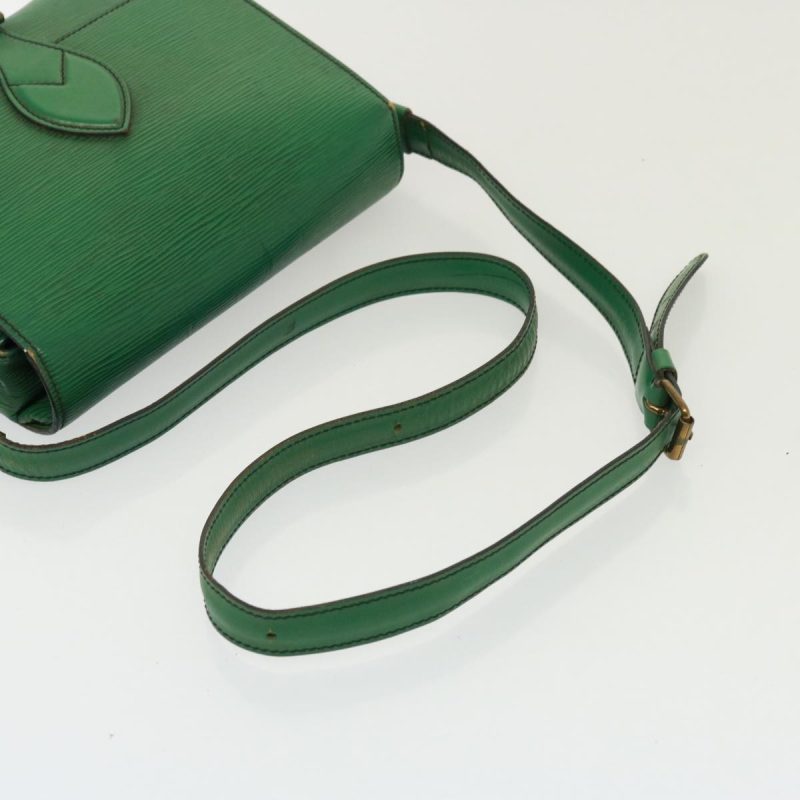 Louis Vuitton Epi Cartouchiere MM Shoulder Bag Green M52244  78113 - Image 8