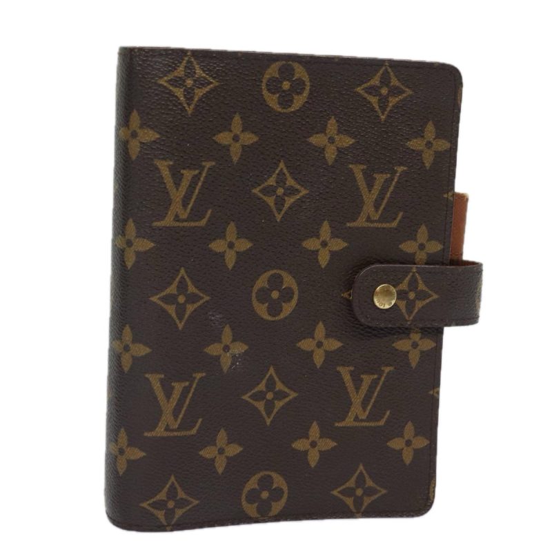 Louis Vuitton Monogram Agenda MM Day Planner Cover R20105  78117