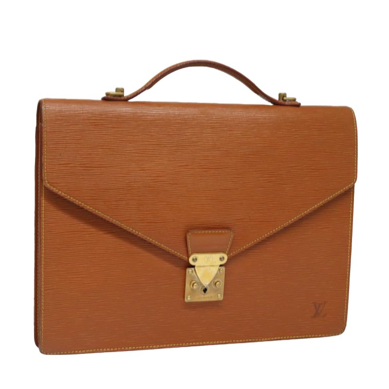 Louis Vuitton Epi Porte Documents Bandouliere Brown M54468  78147
