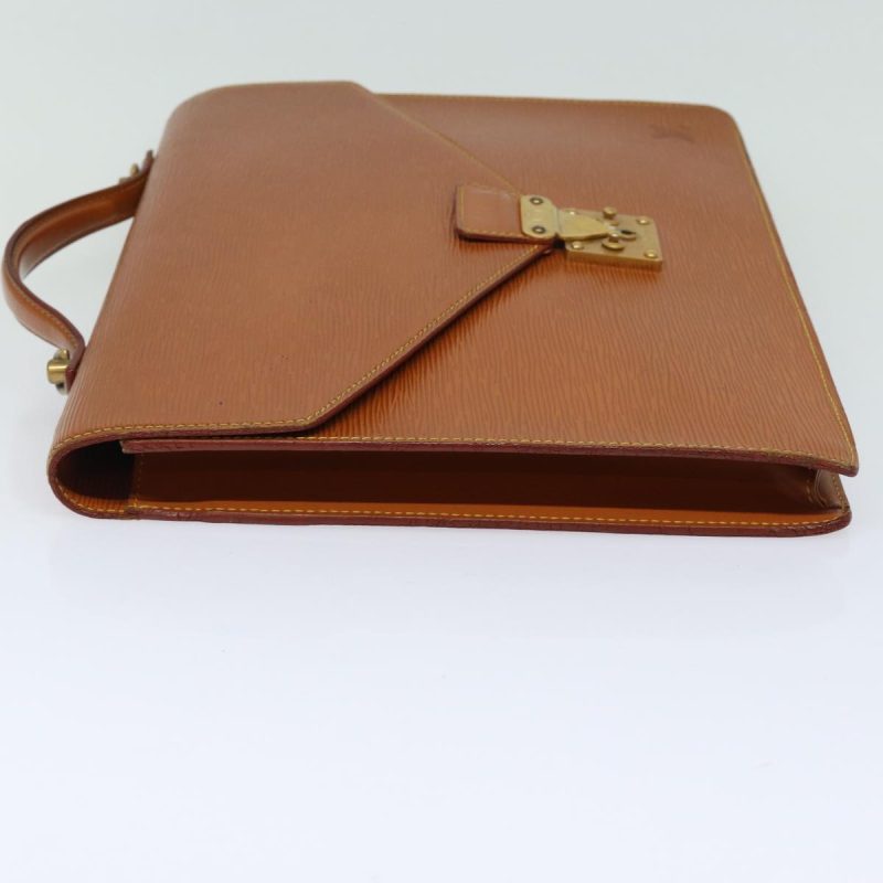 Louis Vuitton Epi Porte Documents Bandouliere Brown M54468  78147 - Image 3