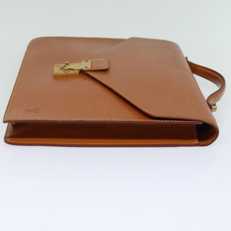 Louis Vuitton Epi Porte Documents Bandouliere Brown M54468  78147 - Image 4