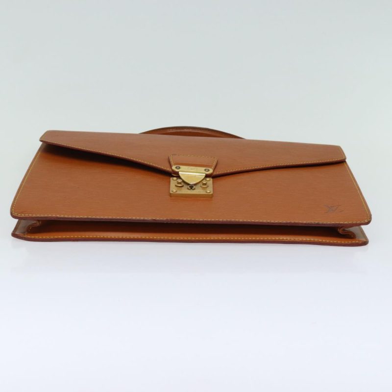 Louis Vuitton Epi Porte Documents Bandouliere Brown M54468  78147 - Image 5
