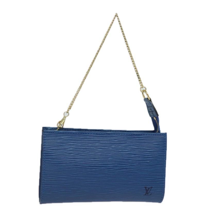 Louis Vuitton Epi Bucket PM Pouch Blue  78159