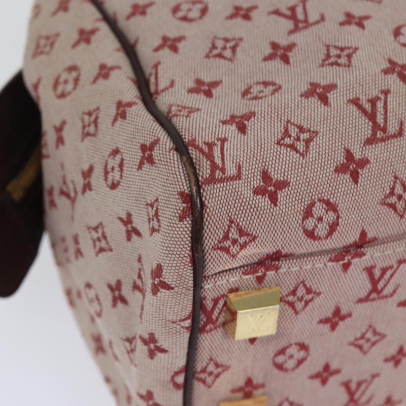 Louis Vuitton Monogram Mini Josephine PM Hand Bag Red M92216  78198 - Image 9