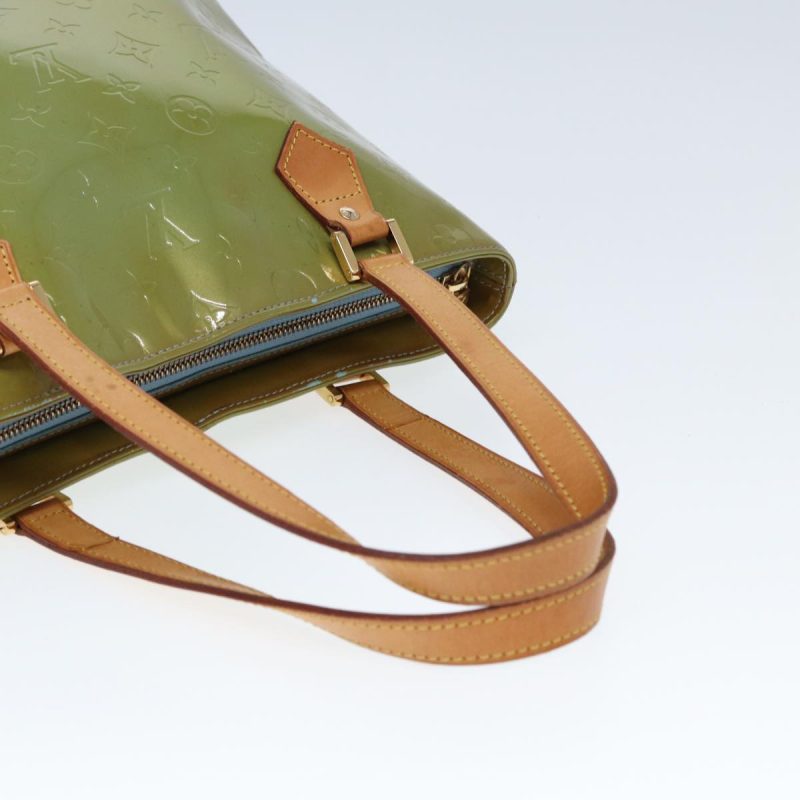 Louis Vuitton Monogram Vernis Houston Hand Bag Baby Blue M91005  78212 - Image 7