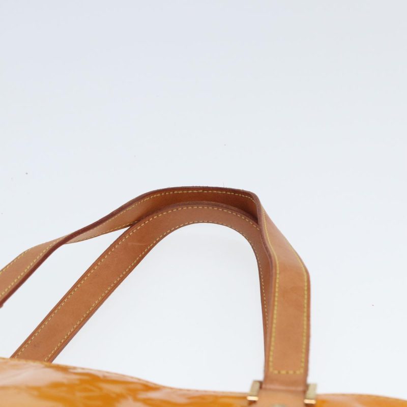 Louis Vuitton Monogram Vernis Houston Hand Bag Jaune M91121  78215 - Image 8