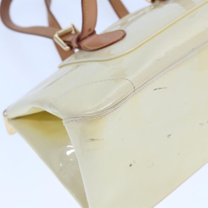 Louis Vuitton Monogram Vernis Rosewood Avenue Hand Bag Perle M93508 Auth 78216 - Image 10