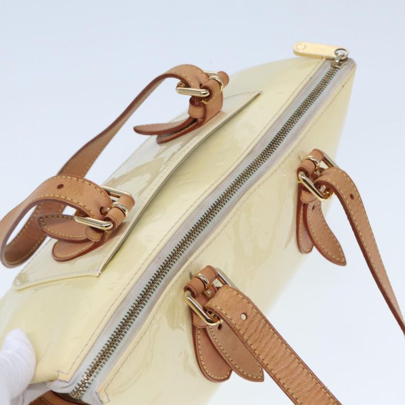 Louis Vuitton Monogram Vernis Rosewood Avenue Hand Bag Perle M93508 Auth 78216 - Image 8