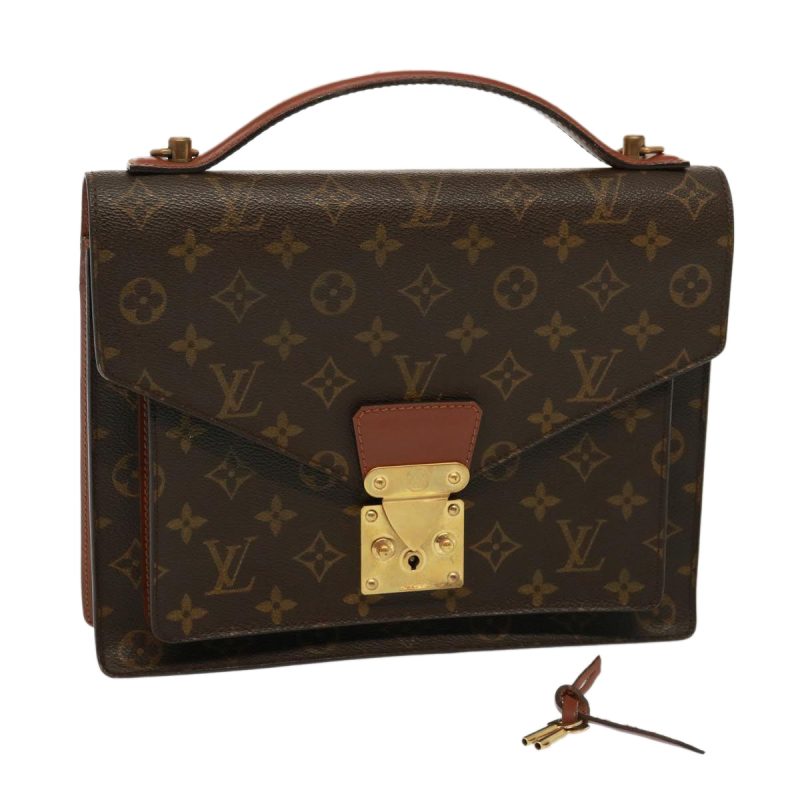 Louis Vuitton Monogram Monceau 28 Hand Bag 2way M51185  78303
