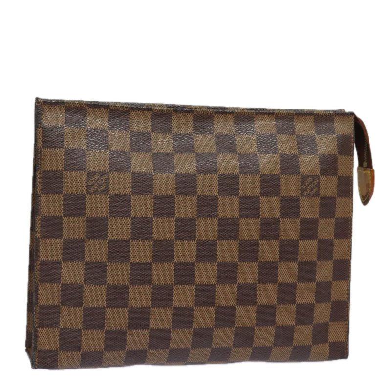Louis Vuitton Damier Ebene Poche Toilette 26 Pouch N47543  78308