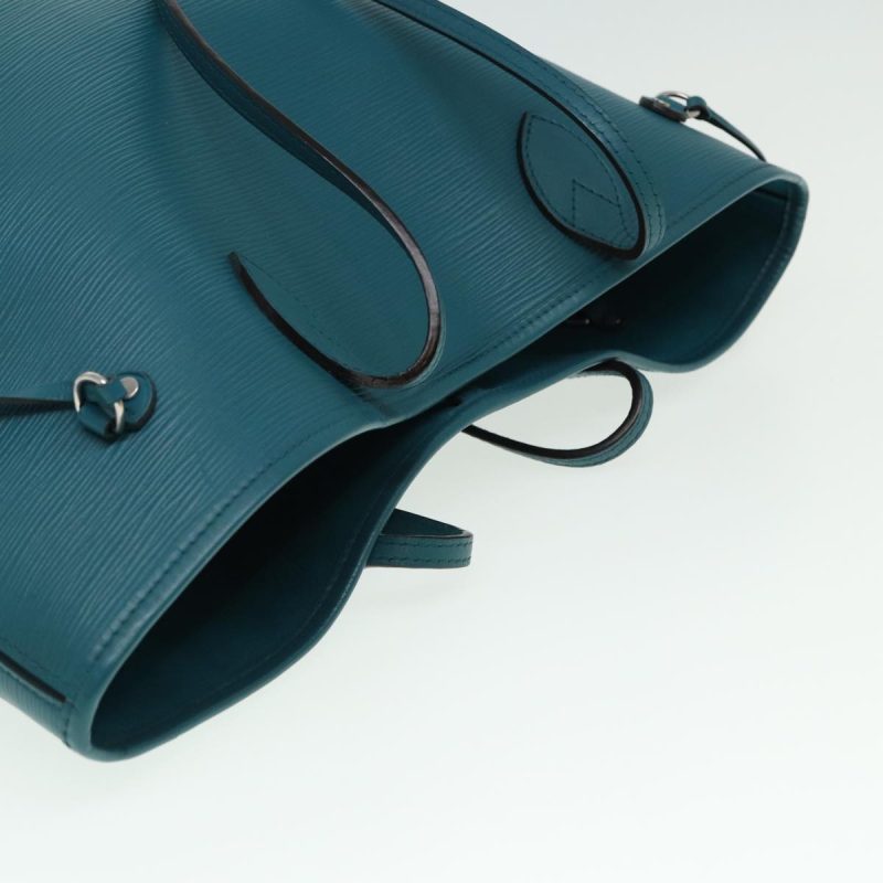 Louis Vuitton Epi Neverfull MM Tote Bag Cyan M40930  78322 - Image 6