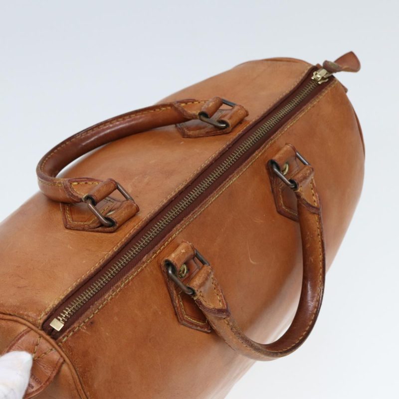 Louis Vuitton Nomad leather Speedy 30 Hand Bag Beige M85392  78349 - Image 6