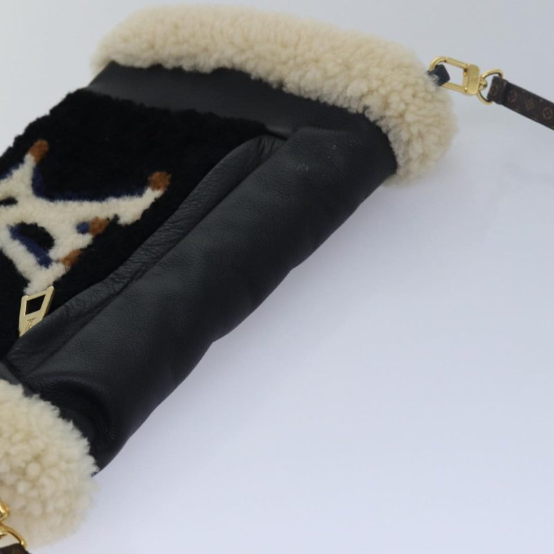 Louis Vuitton Monogram Teddy Mansion Mouton Teddy Bag Black M76564 Auth 78371A - Image 6