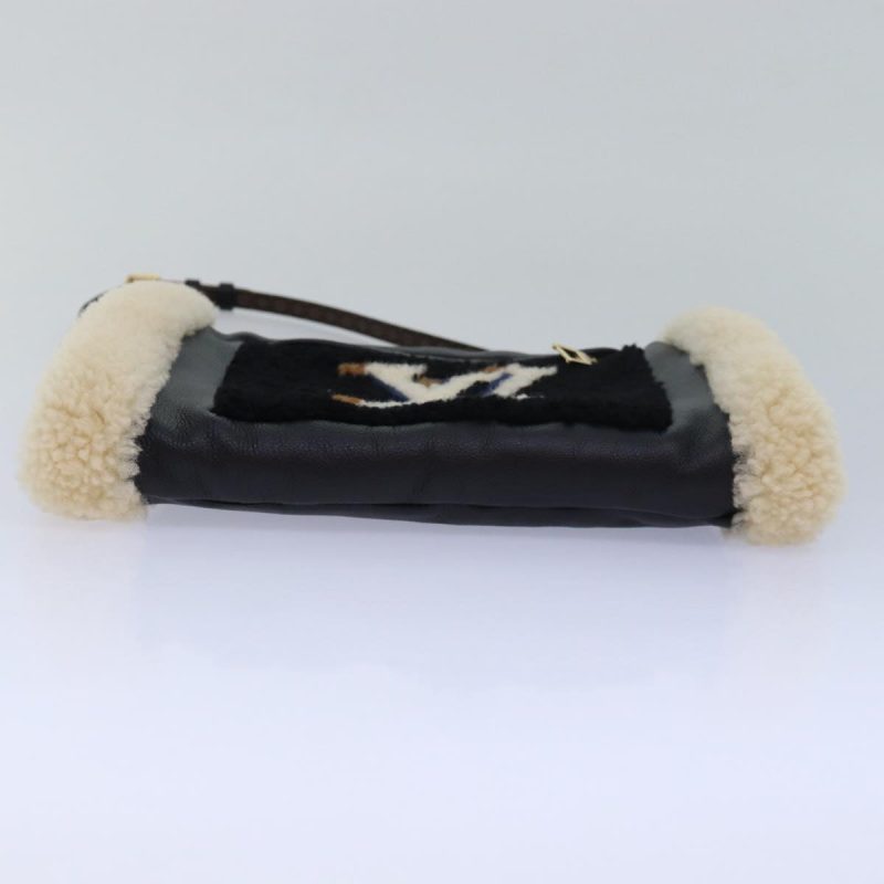 Louis Vuitton Monogram Teddy Mansion Mouton Teddy Bag Black M76564 Auth 78371A - Image 5
