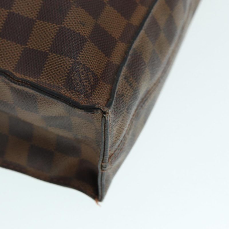 Louis Vuitton Damier Ebene Sac Plat Hand Bag N51140  78575 - Image 10