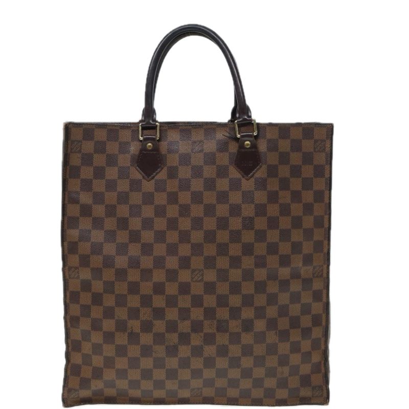Louis Vuitton Damier Ebene Sac Plat Hand Bag N51140  78575 - Image 2