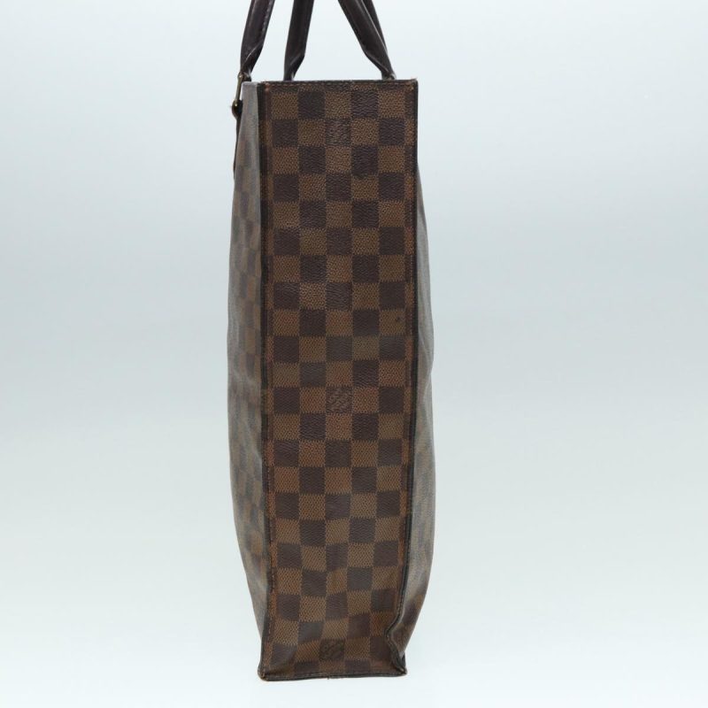Louis Vuitton Damier Ebene Sac Plat Hand Bag N51140  78575 - Image 4