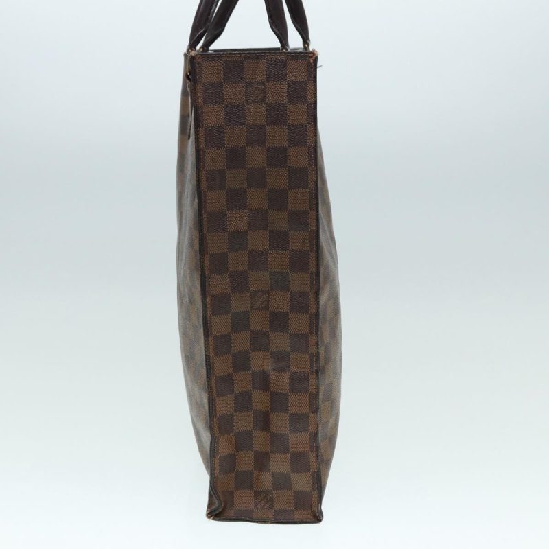 Louis Vuitton Damier Ebene Sac Plat Hand Bag N51140  78575 - Image 5