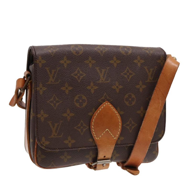 Louis Vuitton Monogram Cartouchiere MM Shoulder Bag Vintage M51253  78689